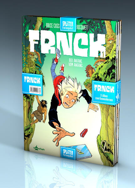 FRNCK Ferienpaket: Band 1 – 3 / Die ersten 3 Bände des spannenden Zeitreise-Abenteuers in der Urzeit in einem Paket!