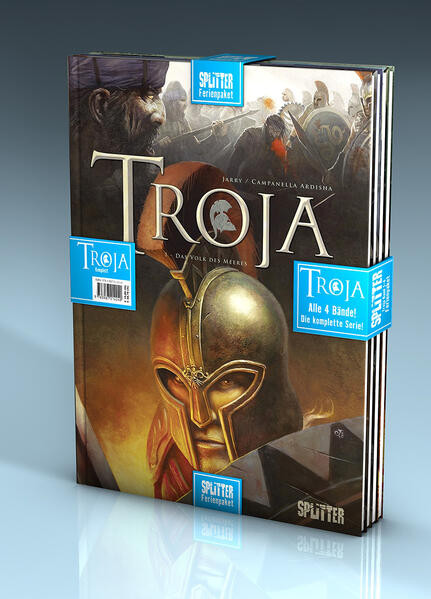 Troja Ferienpaket: Band 1 – 4 / Alle Bände der Fantasy-Adaption des Mythos um Achilles' Krieg gegen Troja in einem Paket!